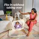 Graco Simple Sway Baby Swing, SidetoSide Motion, Infant Swing with 6 Speeds, Vibration, Ivy