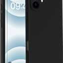 Goodon Designed for iPhone 16 Case with Screen Protector - Enhanced Camera Cover - Soft Microfiber Lining - Liquid Silicone Shockproof Protective Phone Cover for Men Women Girls - Black