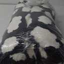 JOEJOY Donut Dog Bed Medium Size Dog, Cute Round Calming Pet Bed with Removable Washable Cover, Orthopedic Puppy Bed with Jacquard Shaggy Plush & Non Skid Bottom (Black)