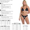 EIDON Women's Propel High Waisted Mid Coverage Bikini Bottom Swimsuit (XL)