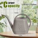 Hand Plastic Watering Can - Coffee Color - 1 Gallon