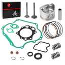 290cc Engine Rebuild Kit Piston & Ring Gasket Seal Intake Exhaust Valve Compatible with Club Car Golf Cart DS Predent FE290 1016459-01 1023047-01 1016447 1016448 1023047-01 6751