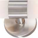 GEORGE KOVACS P5042-144 Saber Vanity Bath Light, 2-Light, 120 Total Watts, 4.75-in H x 20-in W, Brushed Stainless Steel