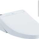 TOTO® C5 WASHLET®+ Ready Electronic Bidet Toilet Seat with PREMIST and EWATER+ Wand Cleaning, Elongated, Cotton White - SW3084T40#01