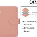 Melsbrinna Rfid Passport Holder for Travel women/Men, Cute Passport Wallet Rfid Blocking Card Slots, Rfid Passport Cover/CaseTravel Wallet, Passport Book Holder (1, Pink)
