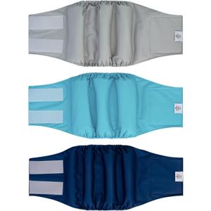 CuteBone Dog Diapers Male Washable Belly Band for Male Dogs Wraps 3 Pcs, Size S