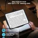 5X Full Page Magnifying Glass with Light and Stand for Reading