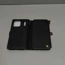 Defencase for iPhone 17 Pro Max Magnetic Wallet Case Compatible with Magsafe with RFID Blocking Zipper & Card Holder for Women Men PU Leather Strap Detachable Case for iPhone 17 Pro Max 6.9", Black