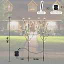 PEIDUO Lighted Branch, 30Inch 2PK 40 LED Pathway Lights, Battery Operate with Timer, for Christmas Decorations Indoor Outdoor Room Apartment Stake Lights for Lawn