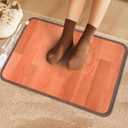 Heated Floor Mat, Foot Warmer Under Desk, Feet Heating Pad with 10 Heat Settings and Timer, Fast Heating for Office, Home, Study Play Room 120V 120W 18.5x26.4 inch 