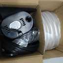 Pool Cover Pump Above Ground - Submersible Sump Pump, Swimming Water Removal Pumps, with Drainage Hose & 25 Feet Extra Long Power Cord, 850 GPH inGround, 3 Adapters Black