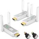 Wireless HDMI Transmitter and 2 Receivers, 500 FT/150M, 2.4G+5G Plug & Play, 1080P HD Audio and Video Transmission, Suitable for Laptops, Desktops, TV Boxes, Projectors to Monitors