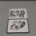 Wee Gallery Art Cards for Baby, Durable High Contrast Black and White Animal Flashcards for Newborns, Brain Development, Sensory Toys, Tummy Time Essentials for Infant and Toddler - Pets