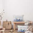 Inspirational Hydrangea Floral Throw Pillow Covers 16x24, Live Life in Full Bloom Cottagecore Flower Decorative Pillow Covers for Home Bedroom, Inspirational Gifts Accent Pillows Cover Pillowcases