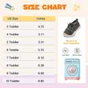 FEETCITY Toddler Walking Shoes Toddler Slip on Shoes Boys Sneakers Soft Tennis Shoe Barefoot Shoe Dark grey