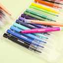 18 Colors Watercolor Markers, School and Art Suppliers, Back to School, Soft Nylon Brush Tips for Coloring, Calligraphy, Painting, Drawing