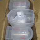 3 Pack Laundry Detergent Dispenser, 61 Oz Plastic Liquid Laundry Soap Containers with 15 Removable Labels, Clear Fabric Softener Dispenser Laundry Powder Holder for Laundry Room