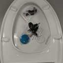 MUU Toilet seat, Slow Close, White heavy duty Toilet Seat with Non-slip Seat Bumpers Easy to Install & Clean PP Material Replacement Toilet Seat Fits All Toilet Brands Elongated Toilets(MU357-PP)