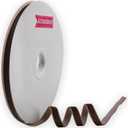 2 x Nylon Single Face Velvet Ribbon,3/8 Inch X 25 Yards Spool (Brown)