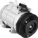 Air Conditioning Compressor & A/C Clutch for Ford F-150 & Expedition 2007-2014, F-250 2007-2009, F250 F350 Super Duty 07-10, F-350 08-09, Lobo 01-14 & 16-17, Lincoln Mark LT 07-08, Navigator 07-14