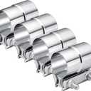 EVIL ENERGY 2.5'' Exhaust Clamp, 2 1/2 in Lap Joint Band Clamp Stainless Steel for Pipes, Mufflers, Catalytic Converters (4Pcs, 2.5 inch)