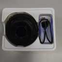 Hupoaf Bluetooth Shower Speaker, Bluetooth Speaker 5.3, 6D Sound, Portable Speaker with Suction Cup/Hook, IPX7 Waterproof, with LED Light/Time Display, for Outdoor/Party/Bathroom//Kayak/Gift (Black)