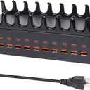 300W Charging Station for Multiple Devices - 24 Ports USB Fast Charging Station with Smart Power Delivery - Kindle, Phone, Tablet Charger Station for Home, Office, School