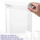 Thyle 8.5 x 11 Inch Outdoor Brochure Holder with Lid Acrylic Wall Mount Literature Box Waterproof Heavy Duty with Screws for Flyer Document Pamphlet Display Business Retail Real Estate(White)