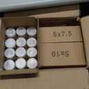 Shihanee Set of 36 Pillar Candles and Glass Cylinder Vases Clear Cylinder Holders for Slim Pillar Candles Wedding Centerpieces(2.6'' X 4.7'', 5.9'', 7.9'',White)
