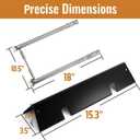Grill Replacement Parts for Weber GS4 Spirit II 200 Series, Spirit II E-210, S-210 (Front-Mounted Control), Porcelain-enameled 7635 Flavorizer Bars and Stainless Steel 69785 Burner Tubes Set