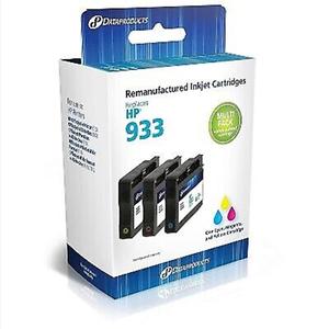 Dataproducts 3-Pack Tri Color Ink Cartridges Compatible w/ HP 933 Set Of 3 