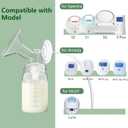 Breastmilk Storage Bottles Collection Bottles, 6oz Wide-Neck Breast Milk Container Compatible for Spectra S1 S2 SG Motif Luna Breast Pumps, Fit for Momcozy Breast Milk Cooler & Fridge, 4 Packs
