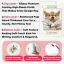 4 x Cute Dog Valentines Day Card for Husband, Wife, Boyfriend or Girlfriend  Romantic Valentines Gift for Him or Her (WY-510)