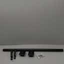 Urbanest 1-inch Diameter Pila Adjustable Single Drapery Curtain Rod, 84-inch to 120-inch, Black