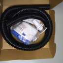 1100 GPH Automatic Boat Bilge Water Pump 12V, 1-1/8 Inch Dia Bilge Pump Plumbing Kit with 6FT Hose, 2 Clamps, Thru-Hull Fitting, Ideal for Fishing Boats, Cruisers, Runabouts, Yachts