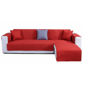 Double Side L Shape Couch Cover Sectional Sofa Covers Set Chaise Couch Cover Slip Covers for Sofas Couches Sectional Furniture Protector Cover  (Medium - 79*106inch)