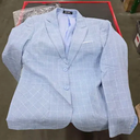 Men's Casual Suit Blazer Slim Fit Sport Jackets for Men Two Button Business Wedding Party Banquet (Medium, Light Blue)
