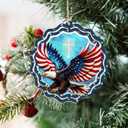 10 x FLAGWIX Christmas Bald Eagle Gifts for Men Women - American Eagle Suncatcher Ornaments 2025 for Tree Decorations - Christmas Ornaments for Home Decor, Eagles Gifts for Mom Dad, Friend Gift Ideas