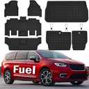Floor Mats & Trunk Mat Fit for 2017-2025 Chrysler Pacifica Fuel Version Fit 7&8 Seat(Non Hybrid & Pinnacle Model),All Weather Protection TPE, Anti-Slip Floor Liner for Pacifica Accessorie