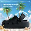 Cartoon Kids Toddler Garden Clogs Non Slip Beach Pool Slide Water Shoes Indoor Outdoor Clogs Sandals for Boys Girls Birthday Gift. (Black)