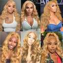 Body Wave Human Hair Bundles Honey Blonde 1 Bundle Light Blonde 22 Inch Human Hair Extension Single 100G Color 27 Unprocessed Brazilian Virgin Hair Double Weft