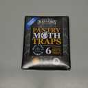 Dr. Killigan's Premium Double Potent Pantry Moth Traps with Pheromones Prime, Sticky Indian Meal Moth Traps for Kitchen, How to Get Rid of Moths in House (6 Pack, Black)