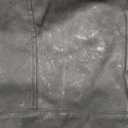 Onedreamer Women's Faux Leather Cropped jackets Casual Vintage Zip Up Stand Collar Motorcycle Short Coat Jacket (Large, Dark Grey)