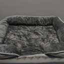 Bedsure Orthopedic Dogs Bed for Small Dogs - Washable Small Dog Bed Waterproof, Comfort Pet Couch with Washable Removable Cover, Supportive Foam Pets Sofa with Nonskid Bottom (24"L x 18"W x 6"Th, Grey)