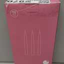 Set of 14 Pink Taper Candles, 7-8 Hours Burn Time, Unscented, Smokeless and Dripless, 4/5 x 10 Inch Dinner Candle Set for Valentine's Day,Household, Wedding, Party and Home Dcor Candlesticks