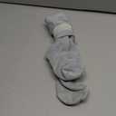 COUVER Mens Knee High Sports Athletic Baseball Softball Bottom-Cushioned Socks, 1 Pair (Large, Solid Light Gray)