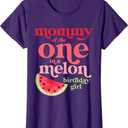 Daddy of the One In A Melon Birthday Girl Watermelon First T-Shirt X