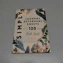 SIMPLY Laundry Detergent Sheets - UP TO 120+ Loads - Fresh Scent - 60 Detergent Sheets - Concentrated Liquidless Laundry Soap - No Plastic Jug -