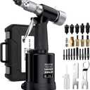 Proster Pneumatic Hydraulic Rivet Nut Set  3086LBF HeavyDuty Riveters Setting Kit for M4 M5 M6 M8 M10 1/4" 5/16" 3/8" Nuts with Storage Case