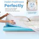 Sweetcrispy Dual Layer Full Memory Foam Mattress Topper, 2 Inch Gel Memory Foam Plus 1 Inch Alternative Pillowtop Mattress Pad Cover, Cooling Bed Topper for Pressure Relief